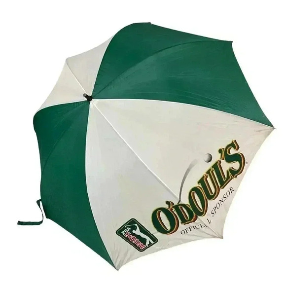 O'Doul's Beer PGA Golf Tour Official Sponsor Large Umbrella Green White - Picture 2 of 5